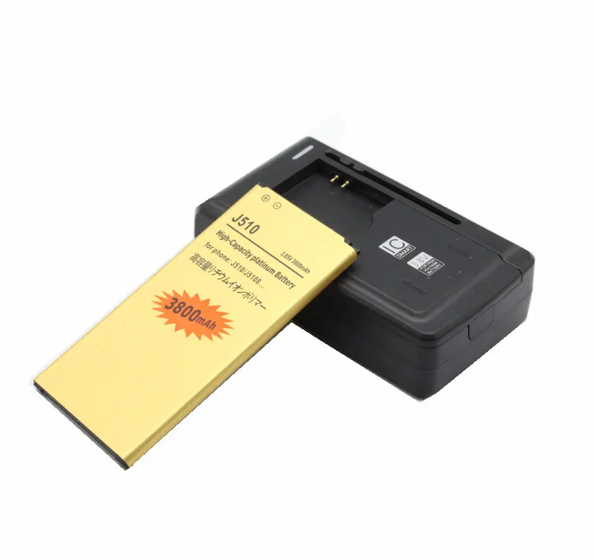 

1x 3800mAh EB-BJ510CBC Replacement Battery + Universal Charger For 2016 Edition Samsung Galaxy J5 SM-J510 J510 J510FN J5109