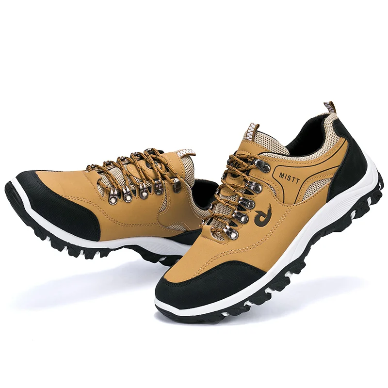 Брендовые мужские кроссовки; походная обувь из натуральной кожи; водонепроницаемые ботинки для скалолазания на открытом воздухе; обувь для охоты; повседневные мужские кроссовки