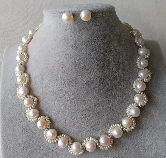 8-9-10mm White Round Freshwater Pearl Strand Necklace  Pearl strands  necklace, Pearl strands, Luxury jewelry box