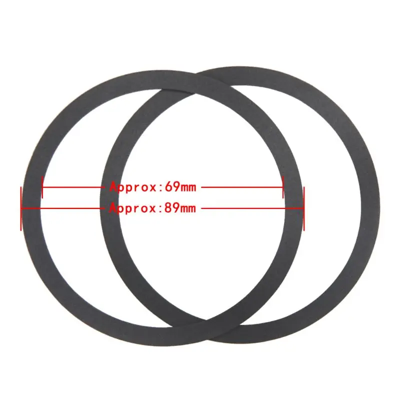 1 пара 1/2/3/4/5/6/7/8/9 дюймов Универсальный EVA пены корпус для спикера уплотнительное кольцо для НЧ-динамик аксессуар для колонок - Цвет: 2 Inch