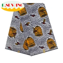 ESEWING Высококачественная африканская восковая ткань с принтом хлопок Анкара швейный материал для платья Анкара восковая ткань с принтом 6 ярдов