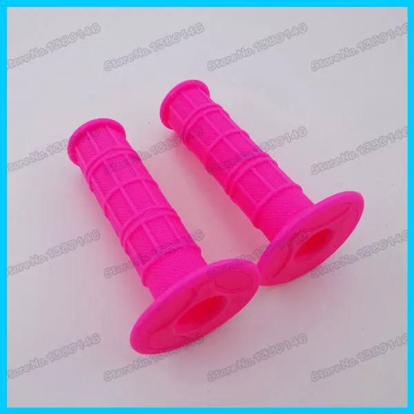 Universal Pink Soft Rubber Handlebar Hand Grips For 50cc 70cc 110cc 125cc Coolster Pit Dirt