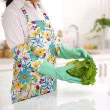 Household water wash bowl of domestic rubber with velvet gloves laundry Insulation Finger Rubber Gloves Clean