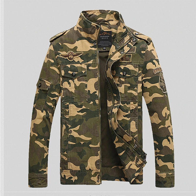 2018 spring Autumn Camouflage jackets men streetwear casual coats loose parka men Military fashion jackets men casaco masculino 2018 spring Autumn Camouflage jackets men streetwear casual coats loose parka men Military fashion jackets men casaco masculino