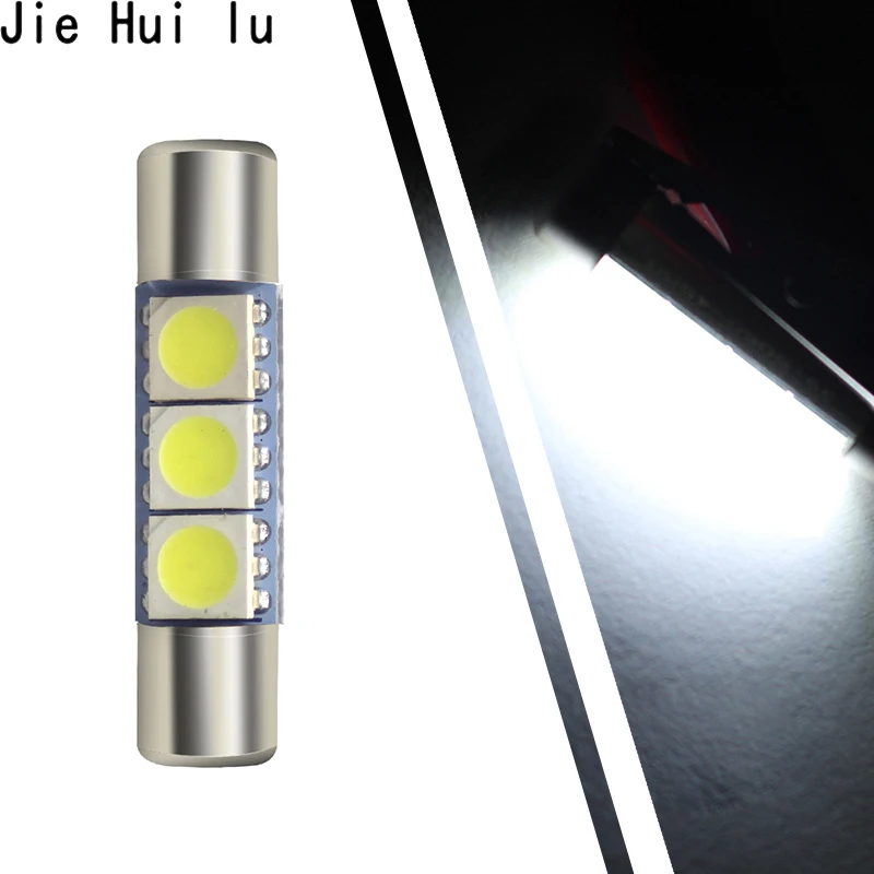 1 шт. суперъяркая Светодиодная лампа 31 мм 28 3 SMD 5050 для автомобиля C5W салона