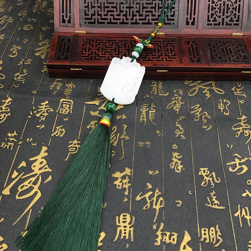 

China handicraft Jade Brand tassels hanging on the waist Hanfu placket accessories