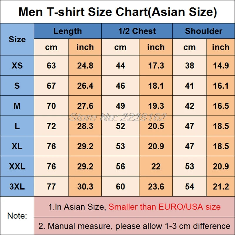 Seahorse Size Chart