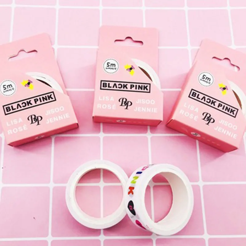 

KPOP 5M BlackPink New Album Kill This Love Paper Tape DIY HandBOOK JISOO ROSE JENNIE LISA LX103