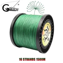 16 ipliklerini örgülü olta 1500M süper güçlü örgülü balıkçılık tel 60LB-310LB Multifilament Pe hattı