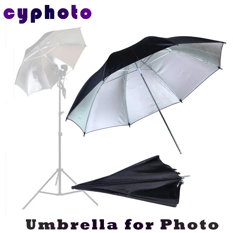 

Yuguang Details about 33" Inch 83cm Pro Studio Reflector Black Silver Soft Diffuser Umbrella for Photo Free Shipping