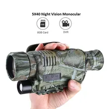 High Quality 5x40 Night Vision Monocular Digital IR Recorder 200m Range Photo Video Recording Free 8GB DVR for Hunting Security High Quality 5x40 Night Vision Monocular Digital IR Recorder 200m Range Photo Video Recording Free 8GB DVR for Hunting Security
