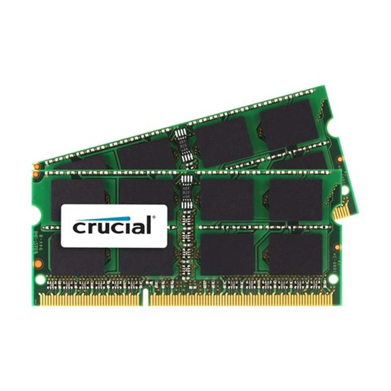 Crucial 16 ГБ (2x8 ГБ) DDR3-1600 SO-DIMM CL11, 16 ГБ, 2x8 GB, DDR3, 1600 мГц, 204-pin SO-DIMM