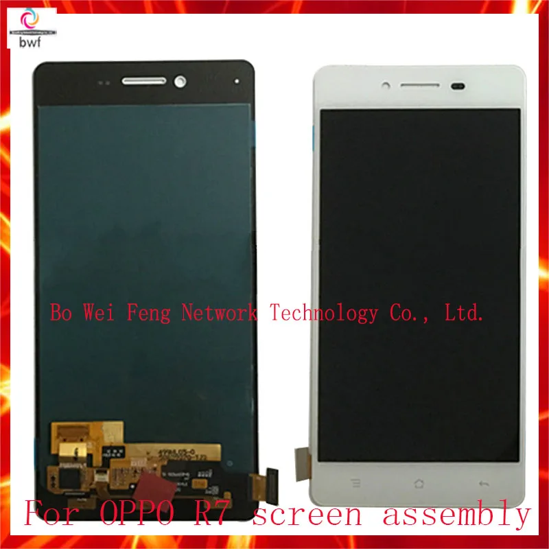 10Pcs DHL High Quality White Color LCD Replacement For OPPO R7 R7S Display+Touch Screen Digitizer Assembly+Tool Free Shipping