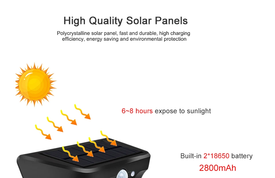 8 solar led