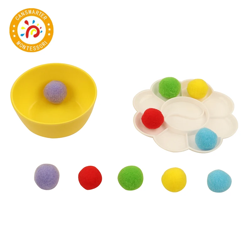  Montessori Material Three-Fingered Twist Ball Daily Life Children Toy Teaching Aids Tray - 4000025154954