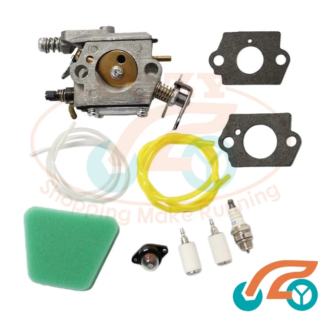 Carburetor and Replacement Kit for Poulan Chainsaw 1950 2050 2150 2375
