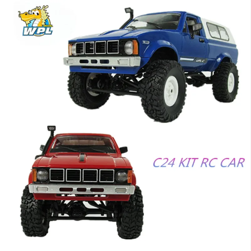 

WPL C-24 Jeep 4WD RC CAR Remote Control Toy 1:16 Model Car 2.4G OFF-Road RC High Speed Truck KIT Car for Child DIY Car
