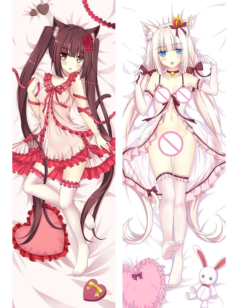 Аниме Galgame NEKOPARA vanilla Chocolat декоративная обнимающая Наволочка Для Тела Наволочки