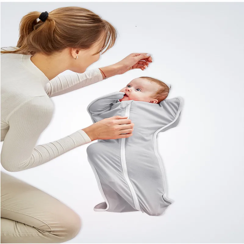 FEWIYONI Новорожденный ребенок эластичный хлопок спальный мешок детская коляска обернутое одеяло Пеленальный мешок пеленания ребенка