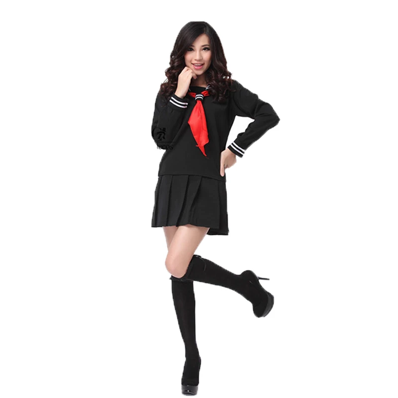 ROLECOS S 3XL Hell Girl Enma Ai Косплей Костюм японский матрос школьная форма черный наряд