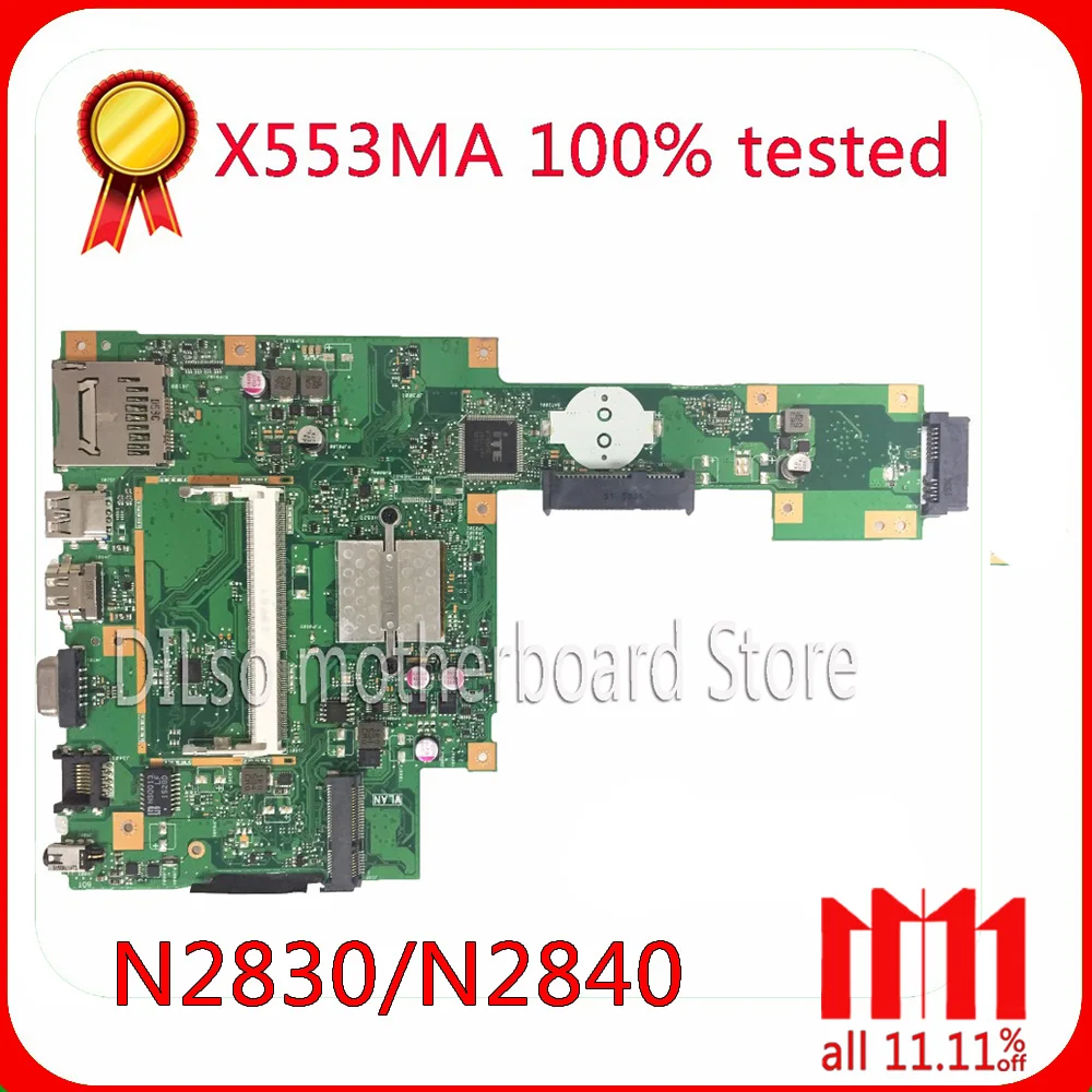 KEFU X553MA For ASUS X553MA x503m f553ma f553m Laptop motherboard X553MA mainboard REV2.0 N2840U/N2830U work 100% KEFU X553MA For ASUS X553MA x503m f553ma f553m Laptop motherboard X553MA mainboard REV2.0 N2840U/N2830U work 100%