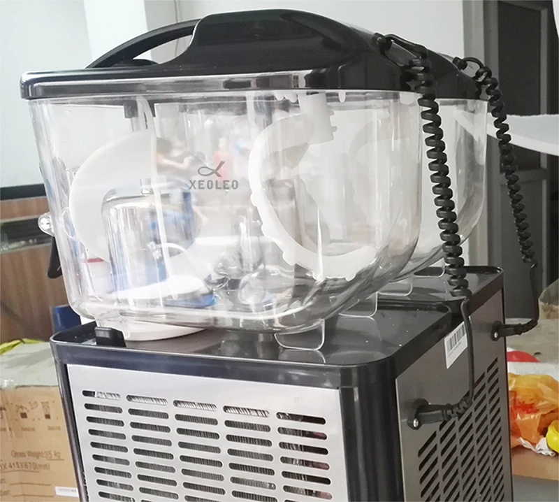 XEOLEO двойной бак слякоть машина 6L * 2 коммерческих таяния снега 880 Вт холодной питьевой Диспенсер 220 В/230 В Мороженое maker