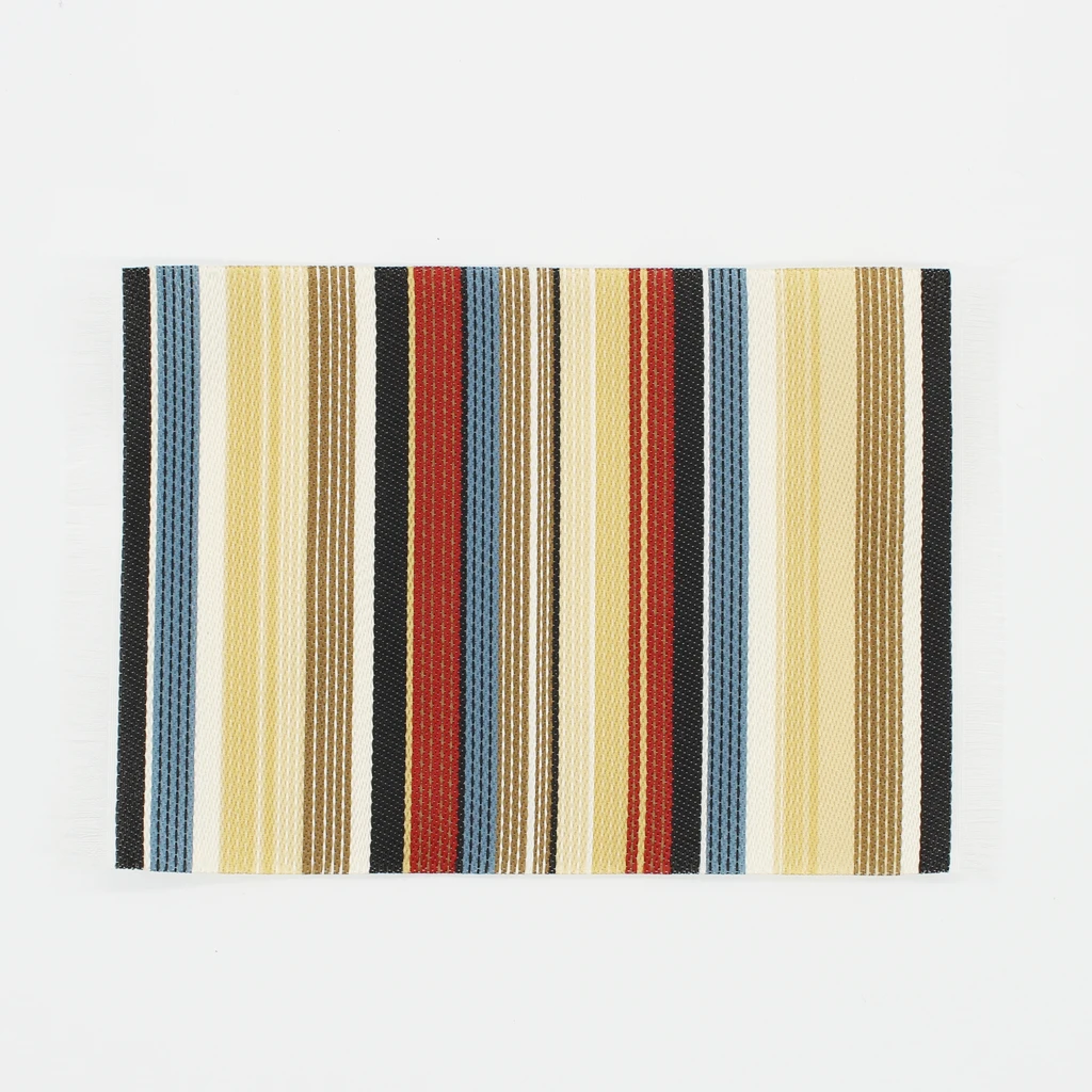1/12th Dolls House Miniature Woven Carpet Rug Floor Coverings Striped Patterned Woven Rug Floor Carpet Coverings Accessories