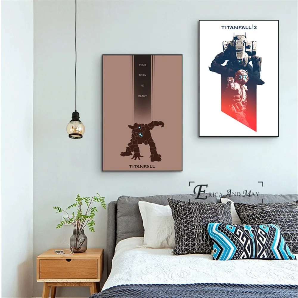 Titanfall Game Simple Characters Canvas Prints Modern Painting Posters Wall Art Pictures For Living Room Decoration No Frame | Дом и сад