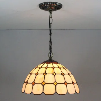

European Tiffany retro Mediterranean pastoral Pendant Lights luminaria teto hanging Lamps For Home Decoration