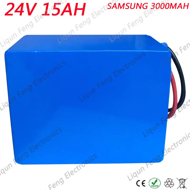 24В 15ач батарея 18650 аккумулятор 350 Вт литий-ионный для Samsung Cell с 2A зарядным