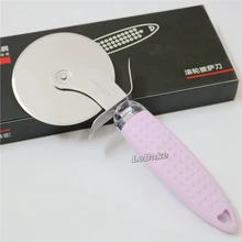 Новейший круглый нож для пиццы диаметр 7,5 см нож с силиконовой противоскользящей ручкой покрытие теста нож для нарезки торта кухонные принадлежности