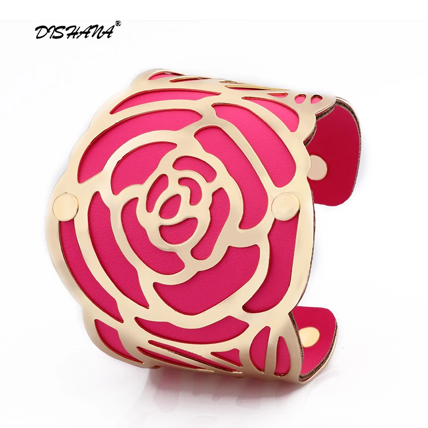 Настоящее ювелирное изделие золотого цвета Браслет манжета браслеты для женщин