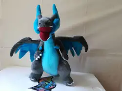 Аниме Рисунок серый XY Charizard плюшевые игрушки около 28 см Мягкая кукла малыша игрушка подарок на день рождения w1531