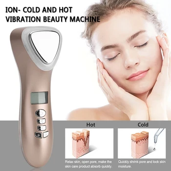 

Multifunction LED Hot Cold Hammer Ultrasonic Cryotherapy Face Lifting Device Vibration Massager Skin Care Device Wrinkle Remover