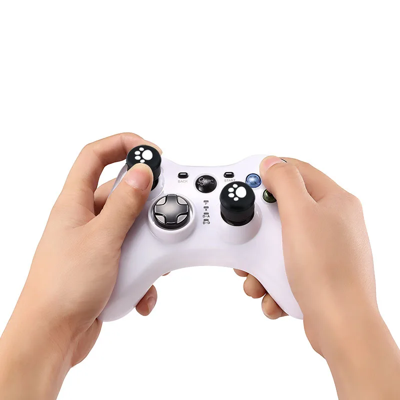 2Pcs Wireless Controllers Silicone Analog Thumb Grip Stick Cover Game