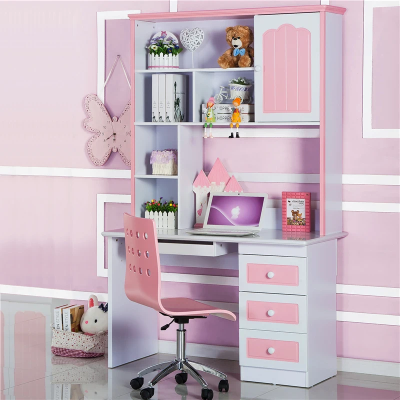 girls pink desk