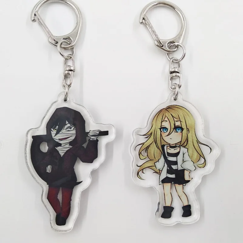 

New Japan Anime Angels of Death Ray Keychain Satsuriku no Tenshi Character Pendants Zack Isaac Foster Acrylic Keyring Gift 1pcs