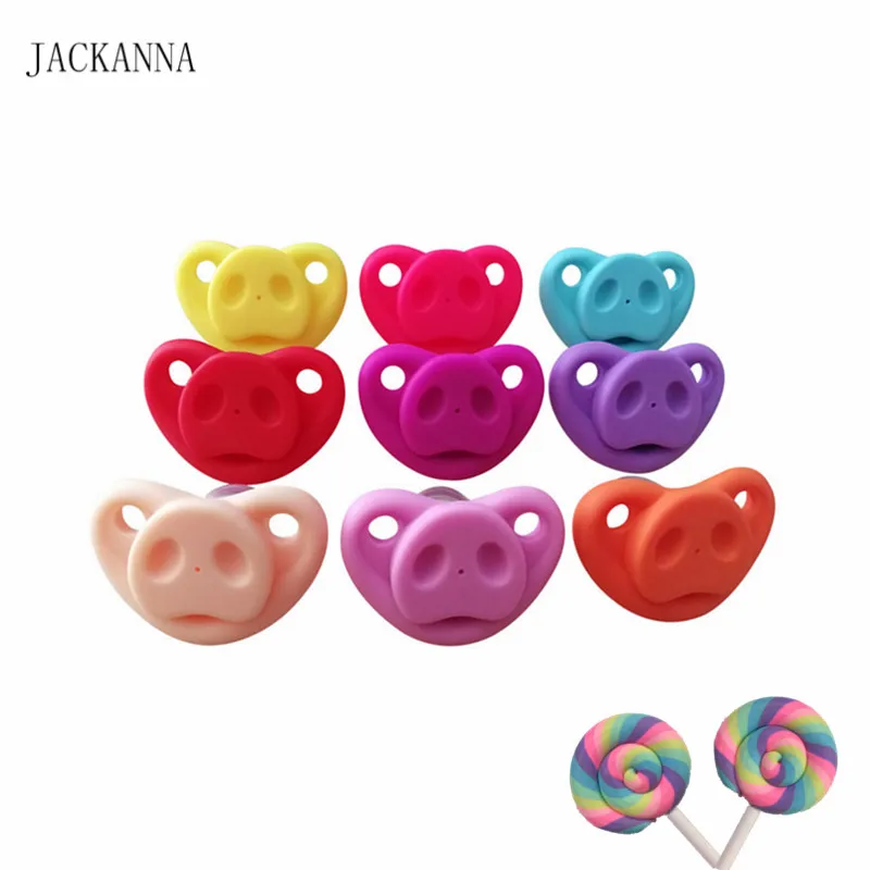 Silicone Funny Baby Pacifiers Dummy Nipples Toddler Pacy Orthodontic Soothers Teat for Baby Holiday Gift BPA FREE