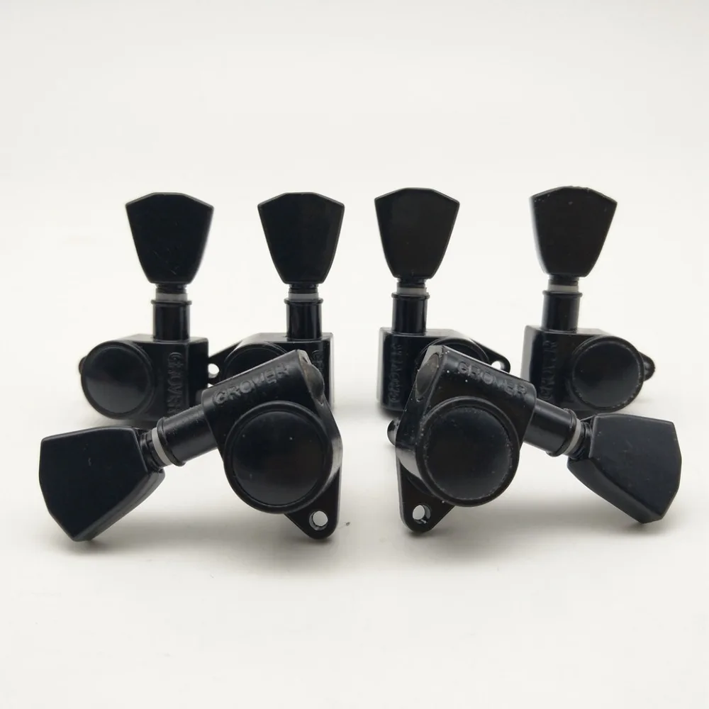 

Black 3L3R Grover Guitar Machine Heads Tuners Tuning Pegs /Set Made in Korea