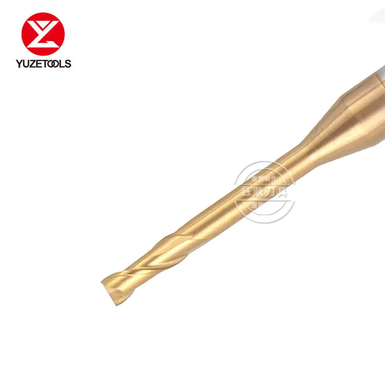 YUZETOOLS квадратный тип длинный шейный 2 флейты глубокий паз фрезы|Фреза| |