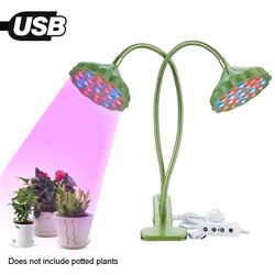 200W USB Dual Head LED Plant Grow Light With Lamp Holder Clip 360 Degree Rotate No Ultraviolet Light Lotus Lamp Plant Fill Light 200W USB Dual Head LED Plant Grow Light With Lamp Holder Clip 360 Degree Rotate No Ultraviolet Light Lotus Lamp Plant Fill Light