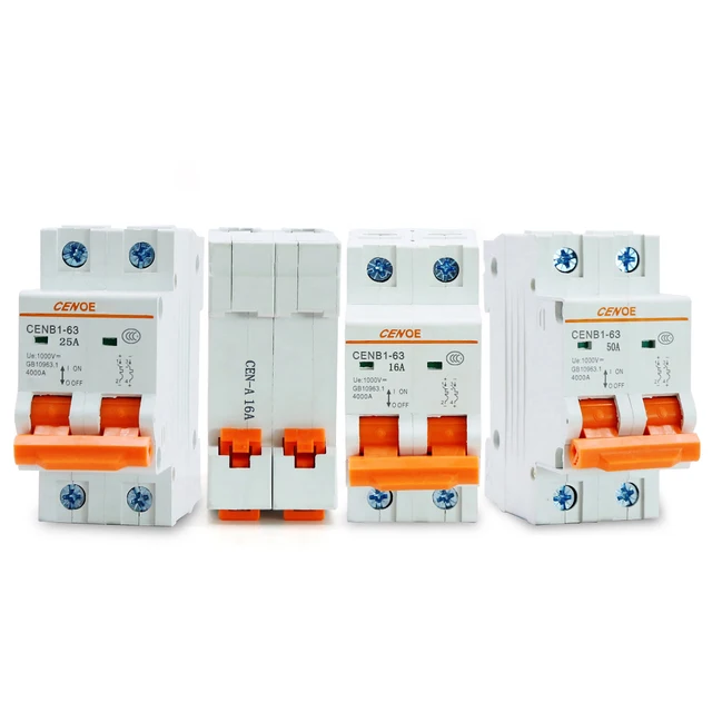 new most ideal current limiting performance 2P DC 1000V solar circuit