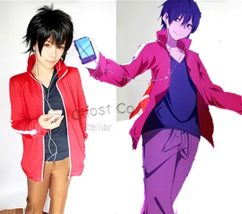 

MekakuCity Actors Kagerou Project Kisaragi Shintaro uniform anime Cosplay halloween Costume for men harajuku 2 in 1 coat+pants