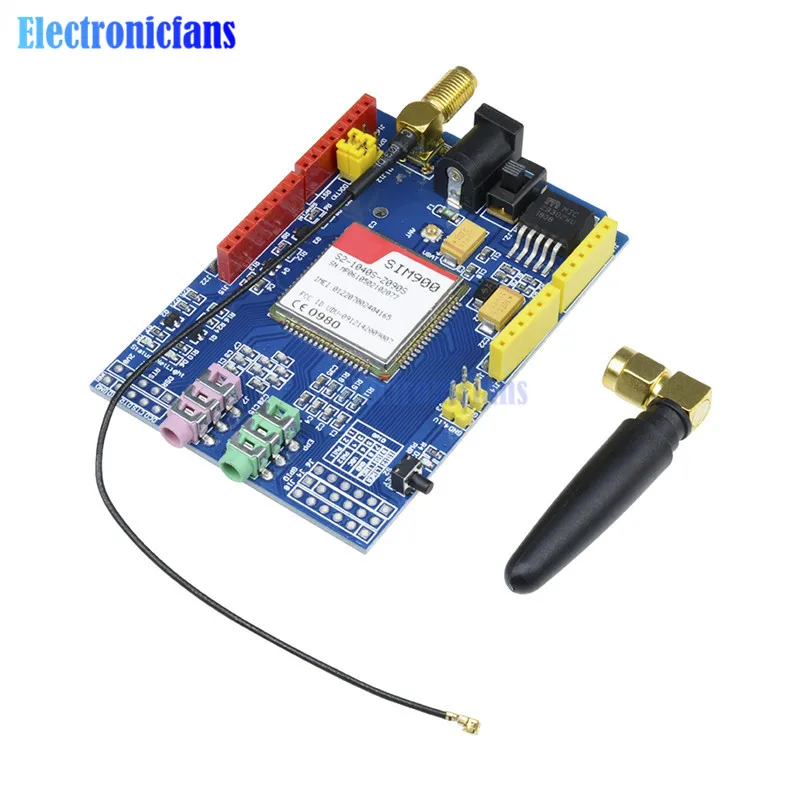 SIM900 850/900/1800/1900 МГц GPRS/GSM модуль макетной платы комплект для Arduino