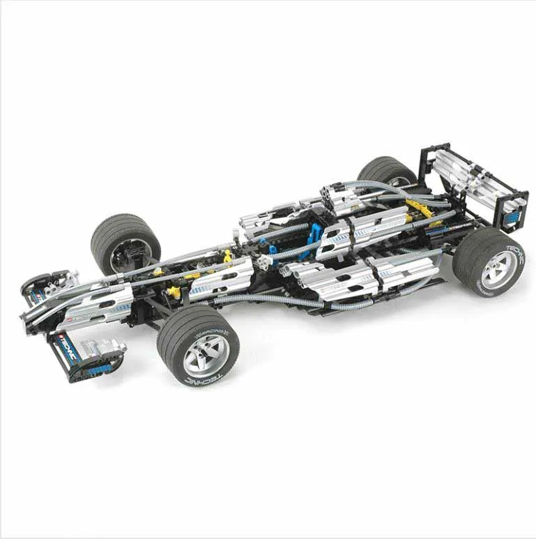 

1486Pcs New Technics Serie The Ultimate Sliver F1 Racing Car Educational Building Blocks Bricks compatible lepine bela Toys gift