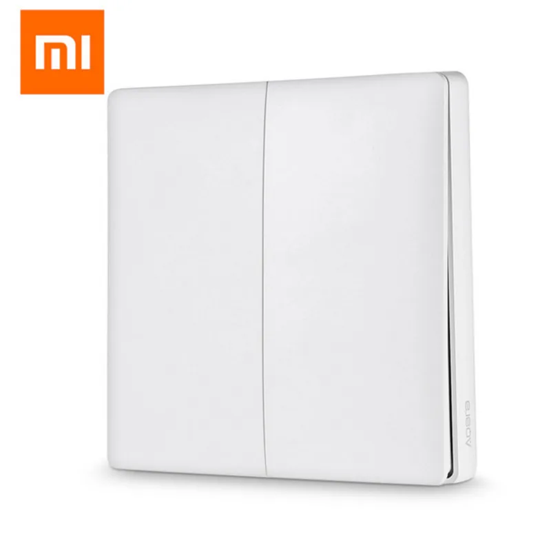 Умный светильник Xiaomi Aqara, переключатель ZigBee, пульт дистанционного управления, Wifi, беспроводное приложение, ключ управления, настенный переключатель Aqara - Цвет: Double Key