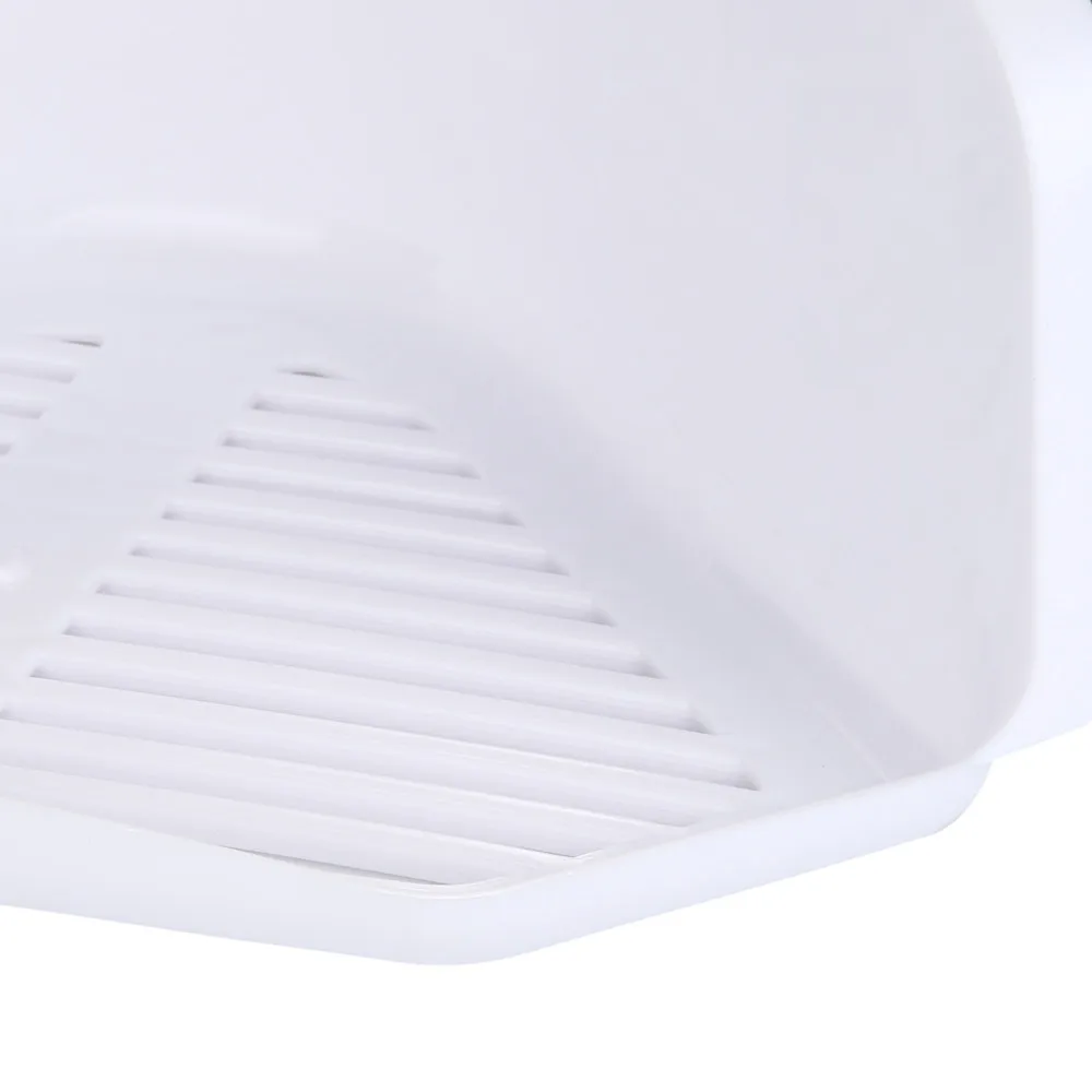 البلاستيك شفط كأس الحمام المطبخ الزاوية تخزين الرف المنظم الجرف المرحضة le دعم دي stockage # b0