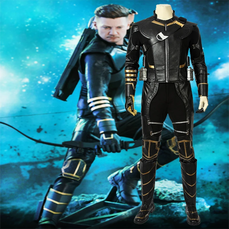Клинтон Бартон Хэллоуин Косплей Костюм для взрослых человек новый Hawkeye Ronin наряд