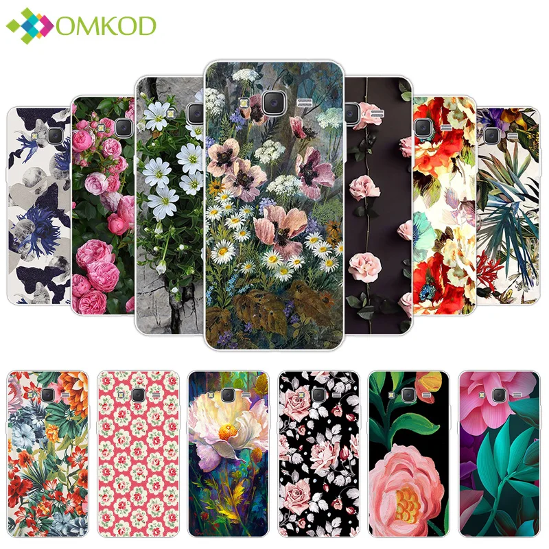 

For Coque Samsung Galaxy Grand Prime Cases Silicone Soft TPU Flowering Back Cover for Samsung Galaxy G530 G530H G531 G531H G531F