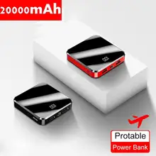Внешний аккумулятор 20000 мА/ч для Xiaomi, samsung, iPhone, huawei, внешний аккумулятор, портативный, мини, двойной, USB, быстрая зарядка, внешний аккумулятор